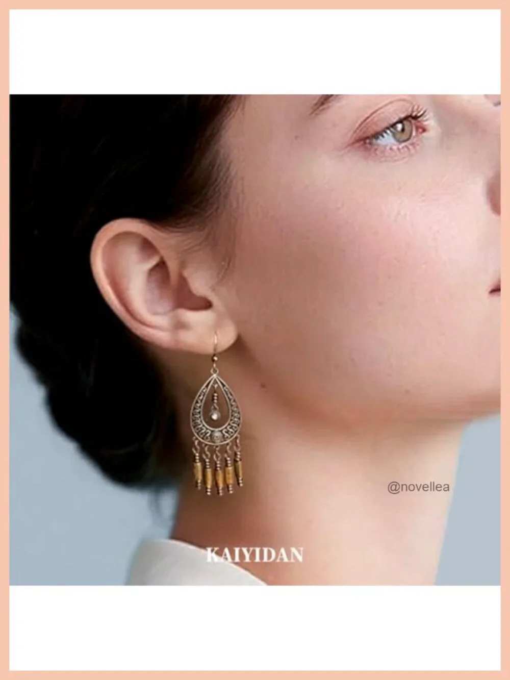 Boho Dangle Earrings for Women Trendy Handmade Long Drop Summer Jewelry Gift